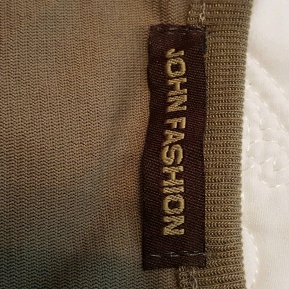 John Fashion Mocha Embroidered Appliqué and Iridescent Gold Dress‎ - Picture 7 of 9